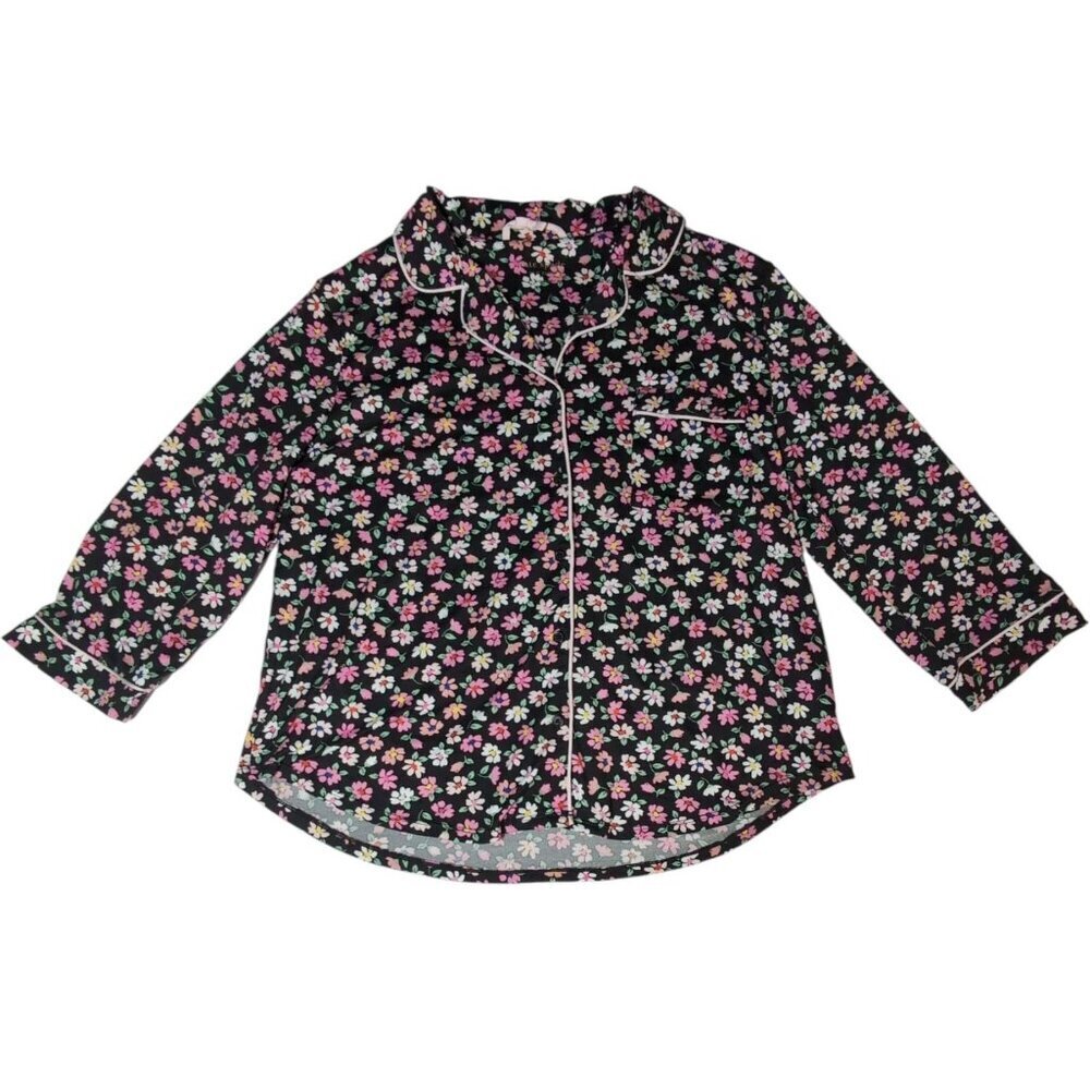 Kate Spade PJ Top Womens Large  Ditsy Floral New York Pajama  With Love